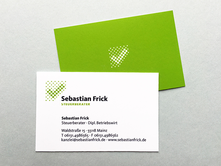 Sebastian Frick logo and corporate design by Louisa Fröhlich